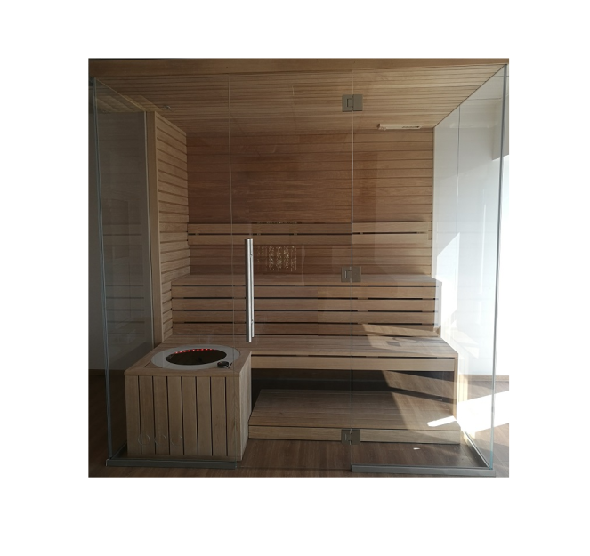 Sauna AURA Premium wymiar 234x170x242- wystawowa - 50% RABAT - SUPER PROMOCJA !!!